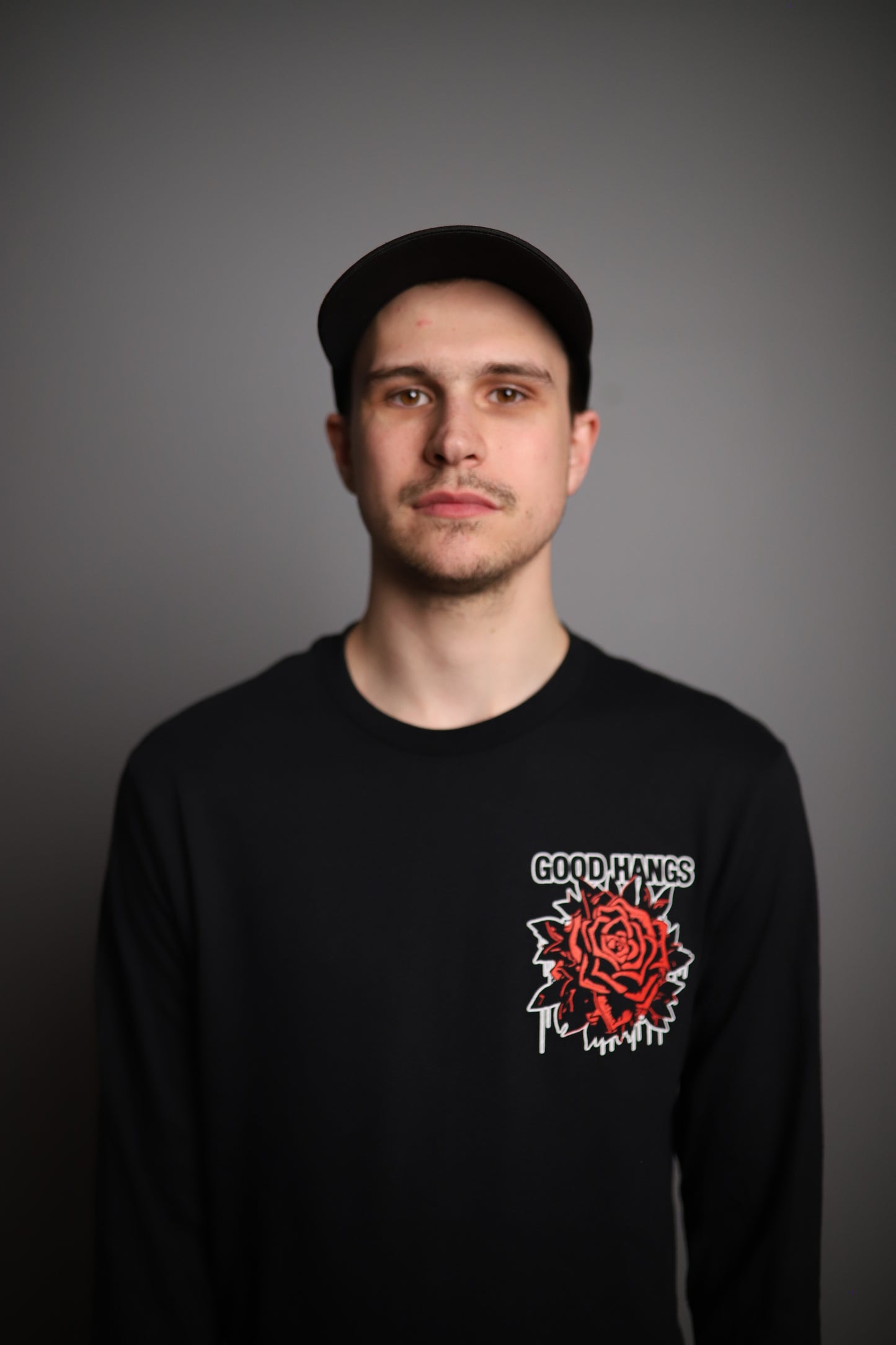 Black Rose Longsleeve Shirt - Good Hangs