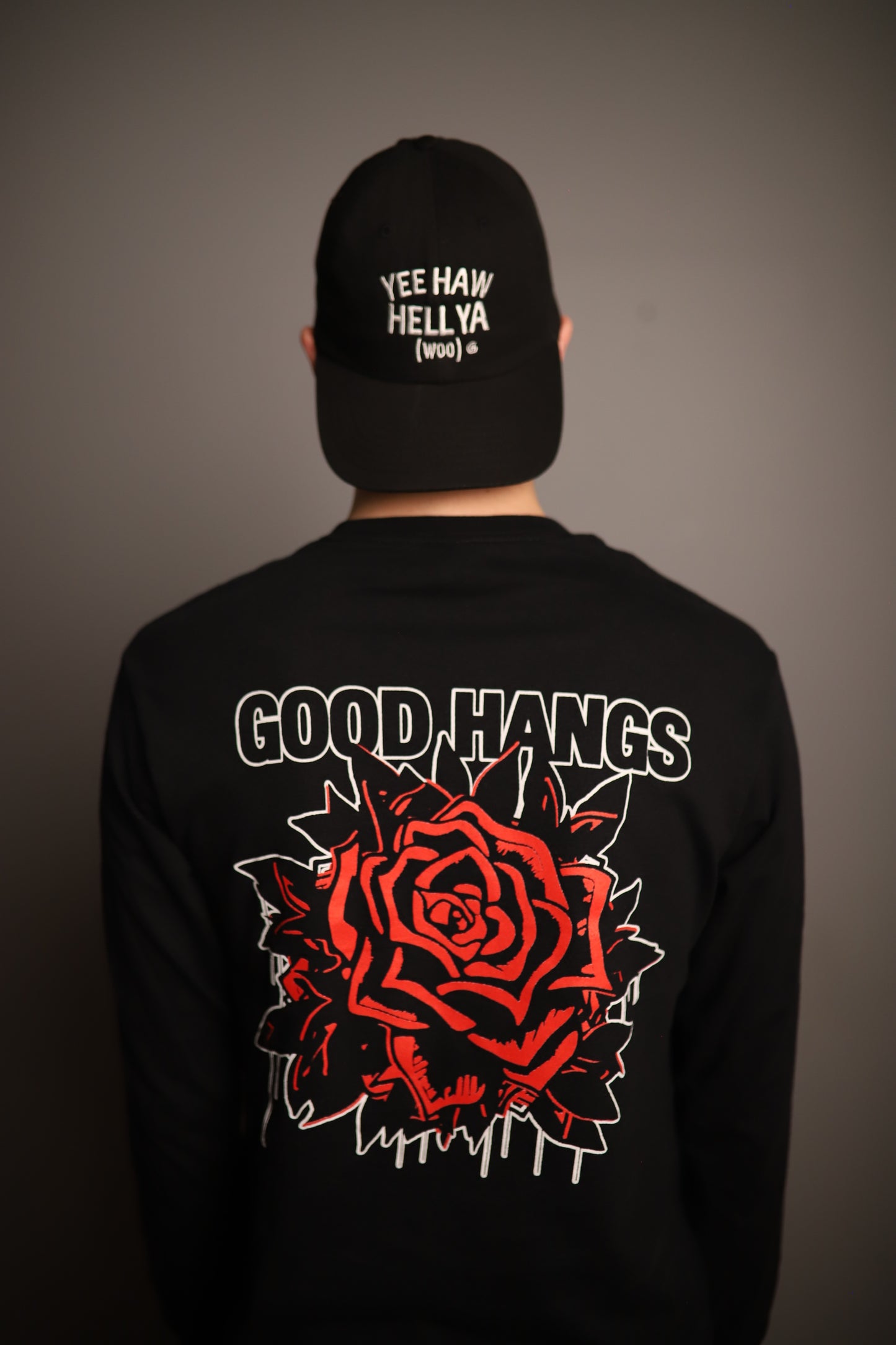 Black Rose Longsleeve Shirt - Good Hangs